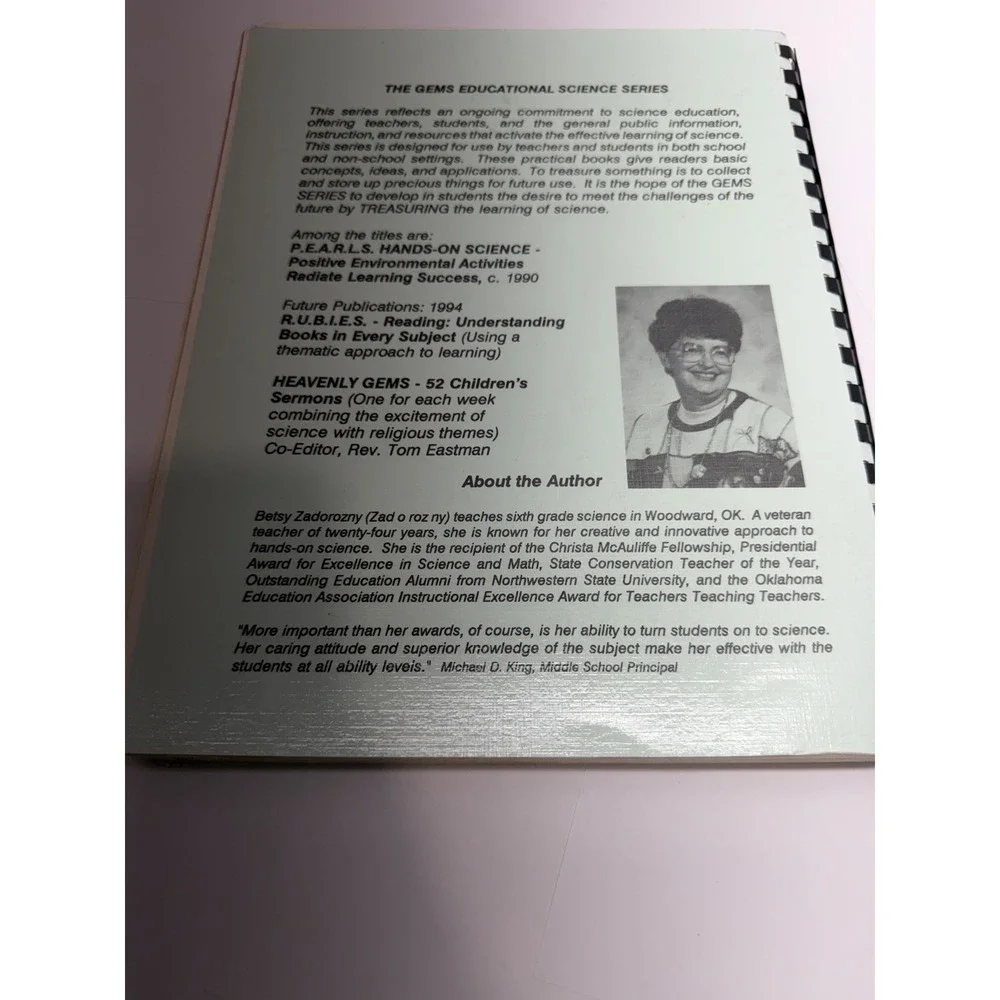 homeschool curriculum EMERALDS Hands On Science Betsy Johnson Zadorozny Manual
